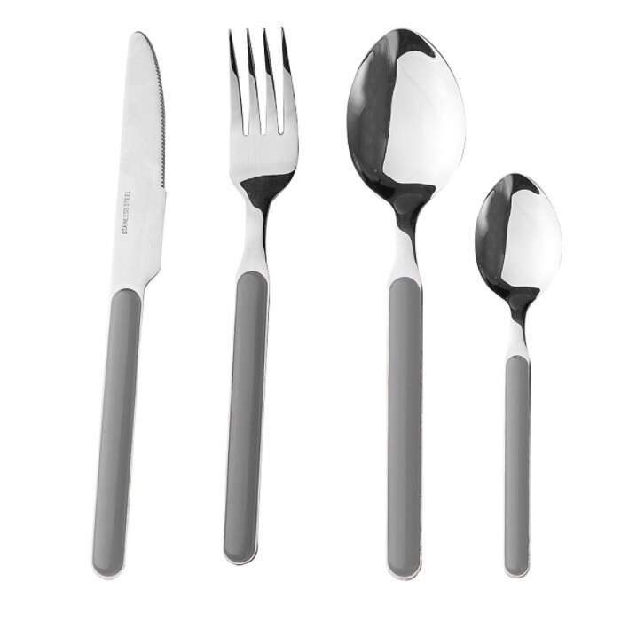 Set tacamuri Delice gri, 4 persoane