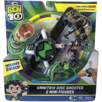 Ceas Ben 10 - Omnitrix, cu lansator discuri si 3 figurine Ceas Ben 10 - Omnitrix, cu lansator discuri si 3 figurine