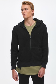 LTB, Hanorac cu fermoar si buzunare, Negru LTB, Hanorac cu fermoar si buzunare, Negru