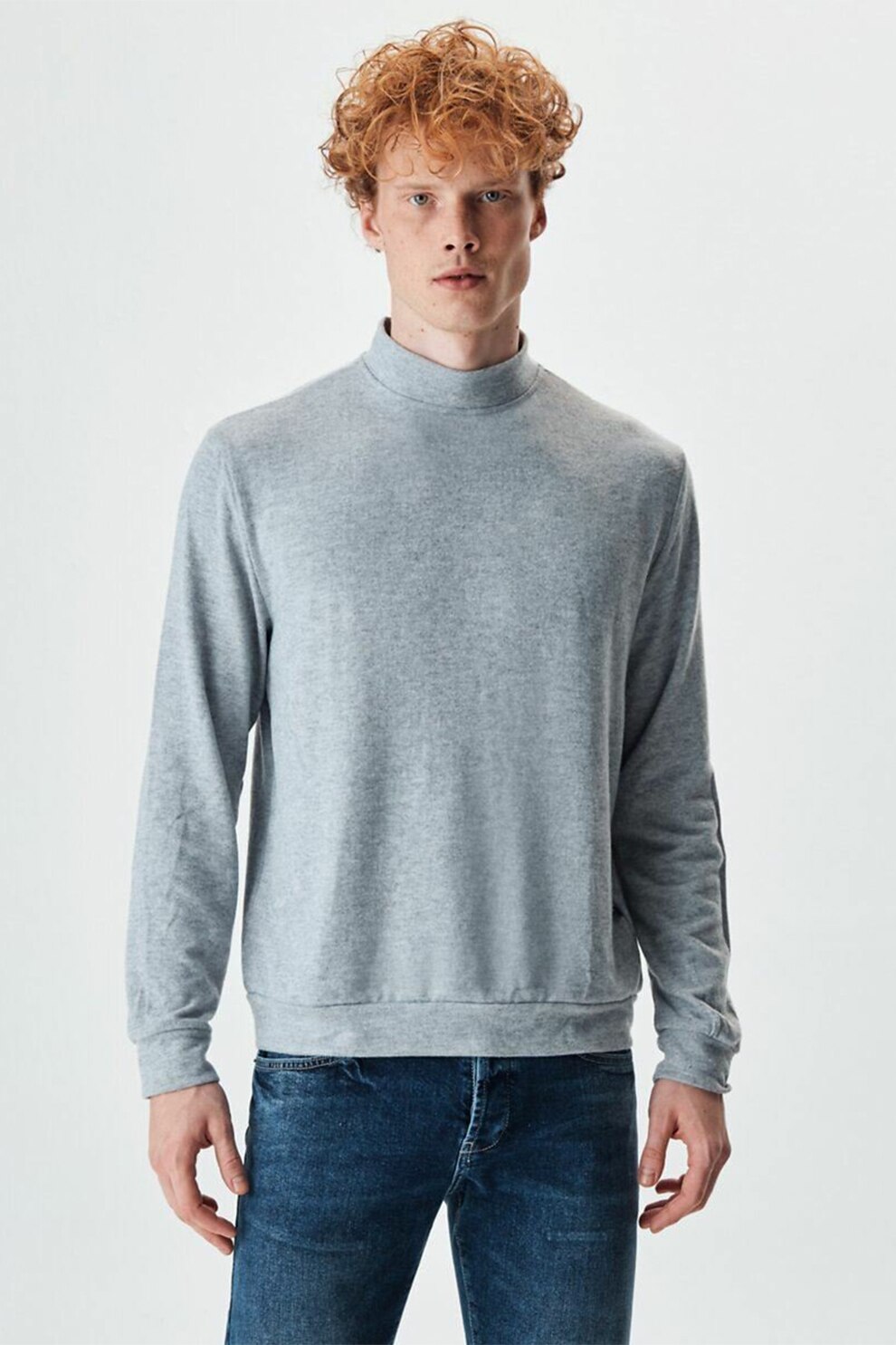 LTB, Bluza cu guler mediu, Gri