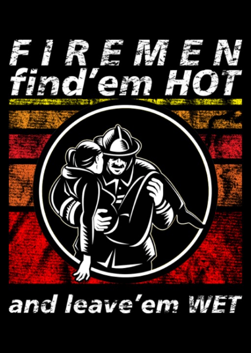 Póló, K-off, fekete, Firefighter, 2XL