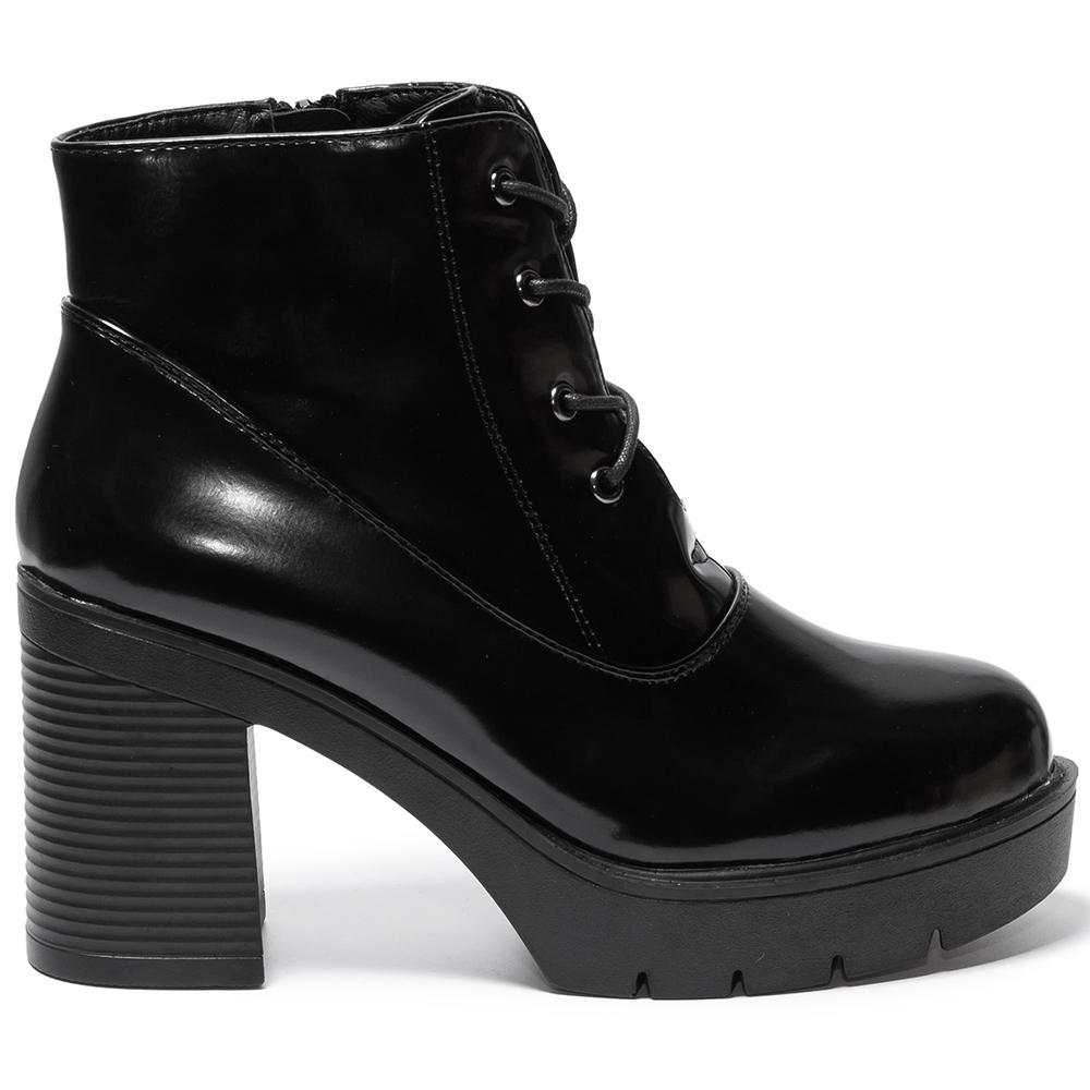 Botine dama Luigina, Negru, Negru
