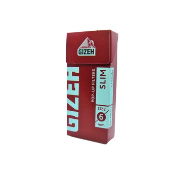 Filtre pentru rulat-tigari Gizeh Slim Pop-up 6mm, 102 bucati Filtre pentru rulat-tigari Gizeh Slim Pop-up 6mm, 102 bucati