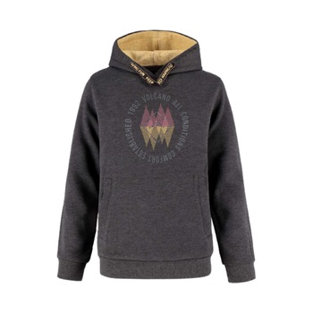 Hanorac Cangur Baiati, Volcano, B - Swis Junior, Bumbac/Poliester, 146 - 152CM, 11-12 ani, Gri Hanorac Cangur Baiati, Volcano, B - Swis Junior, Bumbac/Poliester, 146 - 152CM, 11-12 ani, Gri