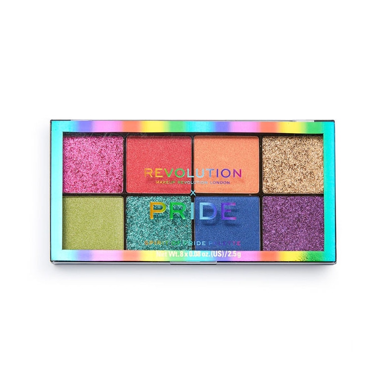 Paleta machiaj Eye X Pride Spirit Of Pride, Makeup Revolution, 8 X 2.5 Gr