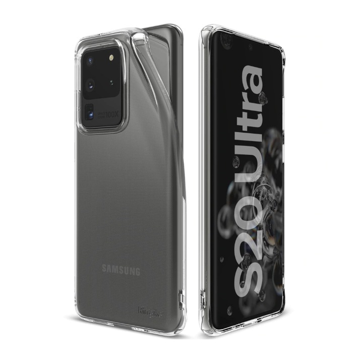 Силиконов Кейс за Samsung Galaxy S20 Ultra 5G, Прозрачен