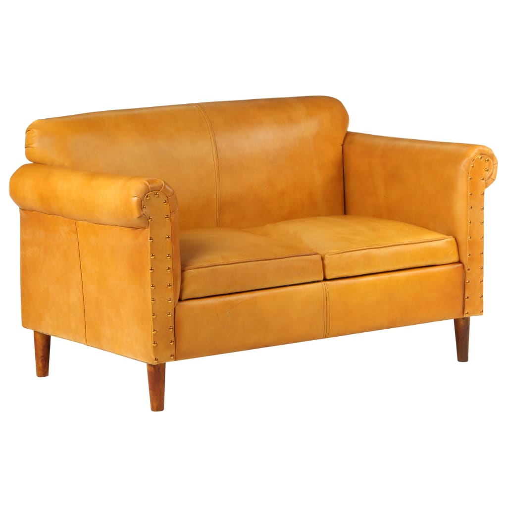 Canapea vidaXL,- Piele, Maro