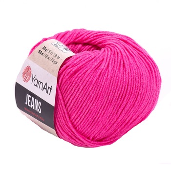 Fir Textil Yarn Art Jeans 42,pentru crosetat si tricotat, acril, roz, 160 m Fir Textil Yarn Art Jeans 42,pentru crosetat si tricotat, acril, roz, 160 m