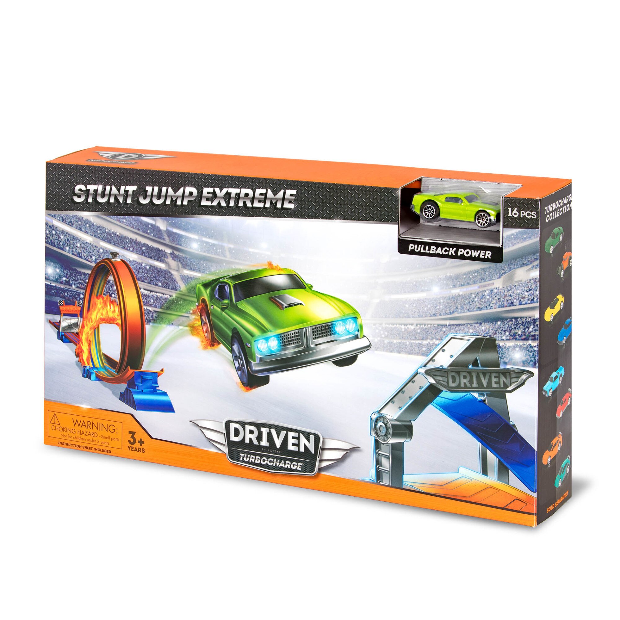 Jucarie interactiva Stunt Track, Battat, Multicolor, 1 an+