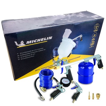 Set 8 piese pneumatice MICHELIN 1126000729 pentru compresoare, cuple rapide Set 8 piese pneumatice MICHELIN 1126000729 pentru compresoare, cuple rapide