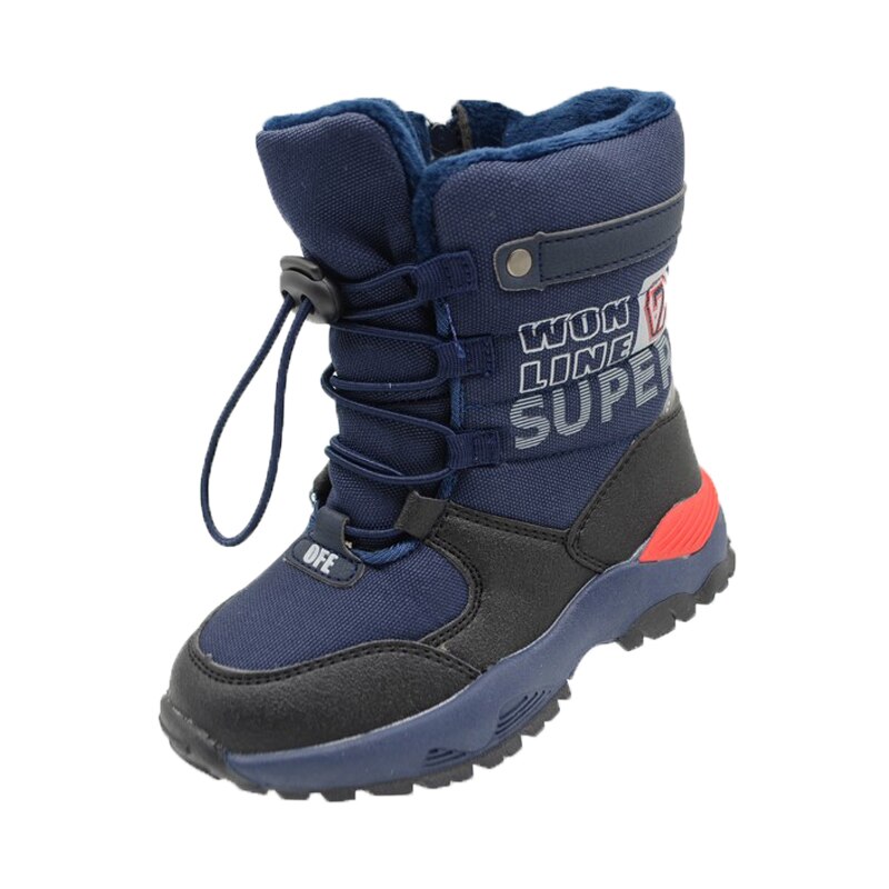 Cizme imblanite pentru baieti Bessky FD9426-2-31, Bleumarin 64611