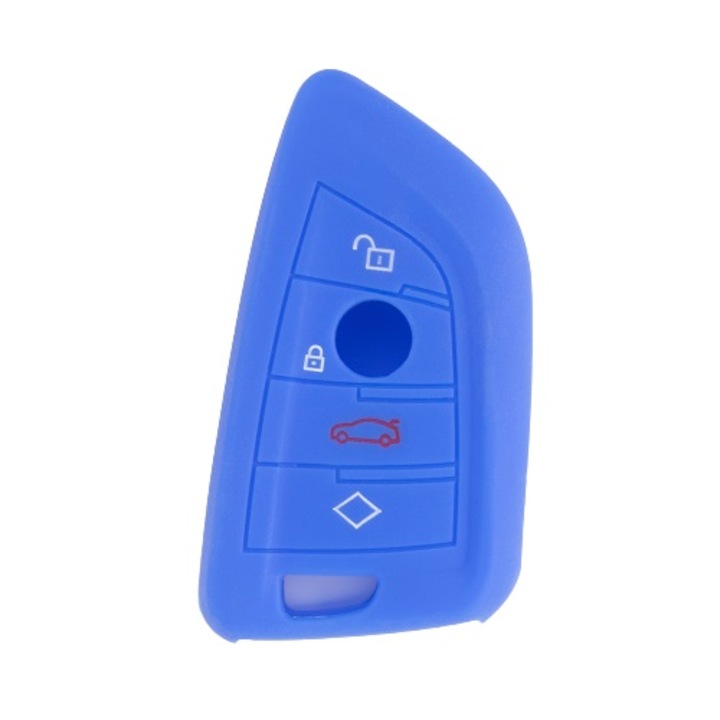 Силиконов калъф за ключ BMW, син