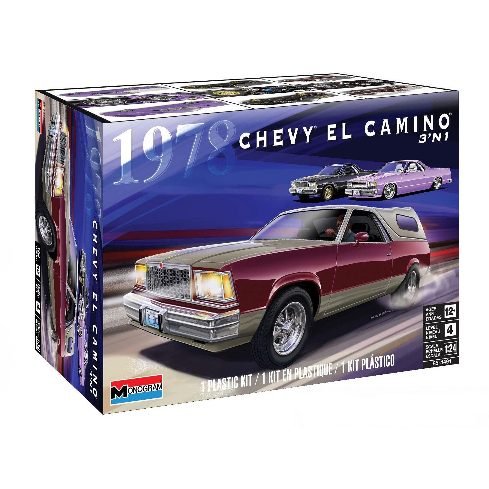 Macheta de asamblat Revell masina 1978 El Camino Camper