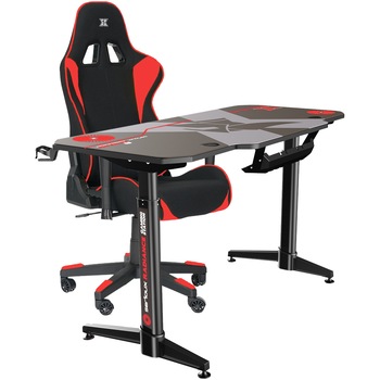 Bundle Serioux - Scaun gaming Torin Textil + Birou gaming Radiance, Rosu Bundle Serioux - Scaun gaming Torin Textil + Birou gaming Radiance, Rosu