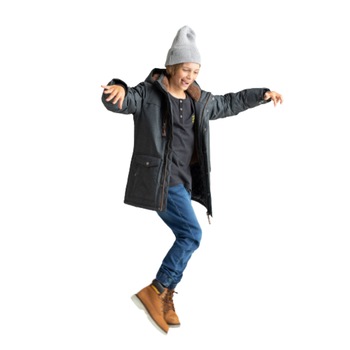 Geaca Parka Baieti, Volcano, J - Luiz Junior, Bumbac, 146 - 152CM, 11 - 12 ani, Gri Geaca Parka Baieti, Volcano, J - Luiz Junior, Bumbac, 146 - 152CM, 11 - 12 ani, Gri