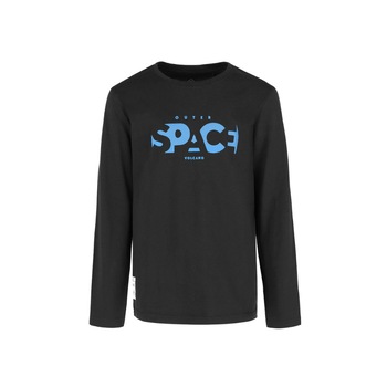 Bluza cu maneca lunga Baieti, Volcano, Imprimeu L - Spacey Junior, Bumbac, Negru, 134 - 140CM, 9 - 10 ani Bluza cu maneca lunga Baieti, Volcano, Imprimeu L - Spacey Junior, Bumbac, Negru, 134 - 140CM, 9 - 10 ani