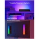 Set 2 lampi LED RGBICWW inteligente Govee Flow Plus Light Bars, Wi-Fi, Bluetooth, TV Ambient, compatibil Alexa/Google Assistant, 29x8.4 cm , clasa energetica G