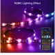Banda LED RGBIC pentru TV Govee Backlight, Wi-Fi, sincronizare imagine TV, camera ColorSense 1080p HD, TV compatibil 55-65 inch, 2x70cm + 2x120cm