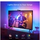 Banda LED RGBIC pentru TV Govee Backlight, Wi-Fi, sincronizare imagine TV, camera ColorSense 1080p HD, TV compatibil 55-65 inch, 2x70cm + 2x120cm