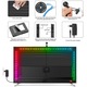 Banda LED RGBIC pentru TV Govee Backlight, Wi-Fi, sincronizare imagine TV, camera ColorSense 1080p HD, TV compatibil 55-65 inch, 2x70cm + 2x120cm