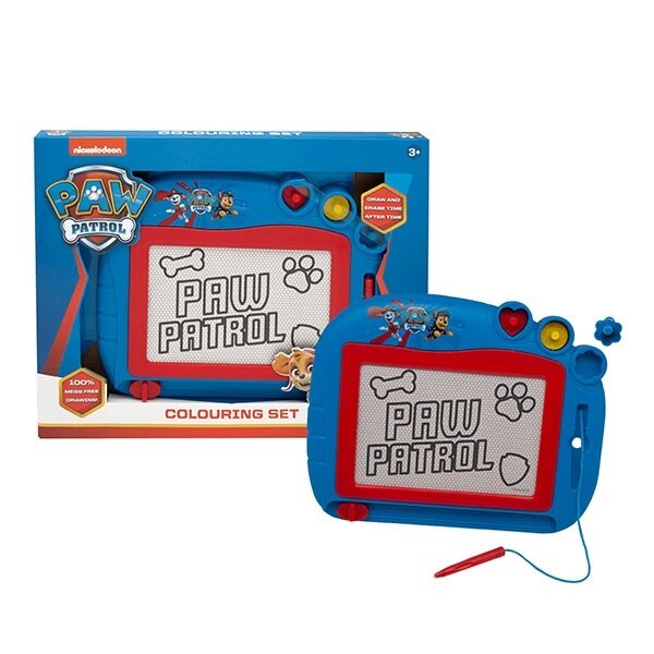 Tablita magnetica Paw Patrol cu 3 stampile, multicolor