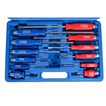 Trusa 12 surubelnite magnetice CRV 28706 BlackTools Trusa 12 surubelnite magnetice CRV 28706 BlackTools