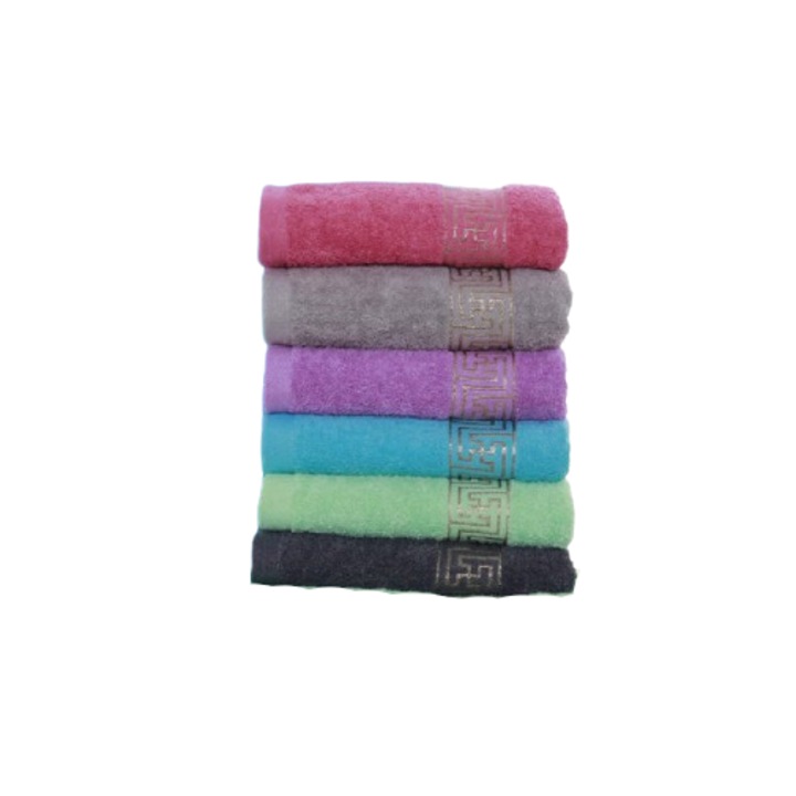 Set 6 prosoape , multicolor , 50 x 100 cm , bumbac