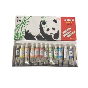 Set 12 acuarele Panda la tub Set 12 acuarele Panda la tub