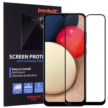 Folie sticla Joyshell pentru Samsung Galaxy A32 5G, Protectie Ecran Full Cover, Full Glue, lipici pe toata suprafata, Negru Folie sticla Joyshell pentru Samsung Galaxy A32 5G, Protectie Ecran Full Cover, Full Glue, lipici pe toata suprafata, Negru