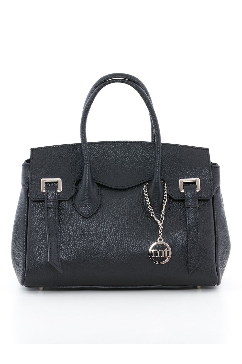 Mia Tomazzi, Geanta de piele cu bareta de umar Braida, Negru