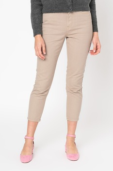 JdY, Pantaloni crop drepti Kaja, Cafeniu JdY, Pantaloni crop drepti Kaja, Cafeniu