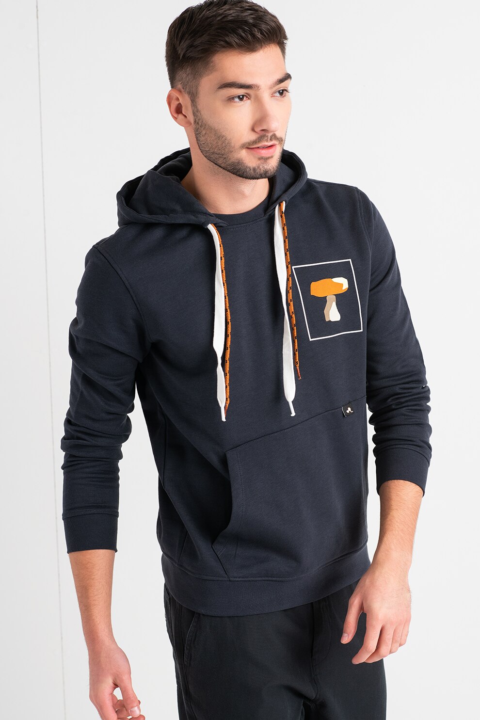 Only & Sons, Hanorac regular fit cu buzunar kangaroo Randy, Bleumarin/Maro scortisoara