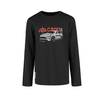 Bluza aneca lunga Baieti, Volcano, Imprimeu L - Japon Junior, Bumbac, Negru, 134 - 140CM, 9 - 10 ani Bluza aneca lunga Baieti, Volcano, Imprimeu L - Japon Junior, Bumbac, Negru, 134 - 140CM, 9 - 10 ani