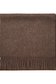 Selected Homme, Fular din lana cu franjuri, maro melange Selected Homme, Fular din lana cu franjuri, maro melange