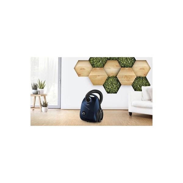 Aspirator cu sac Bosch BGLS2BU2, 600 W, 3.5 litri, 80 db, Albastru