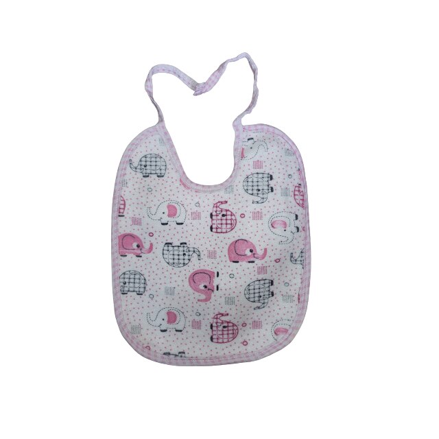 Bavetica impermeabila, roz, imprimeu animale, bumbac