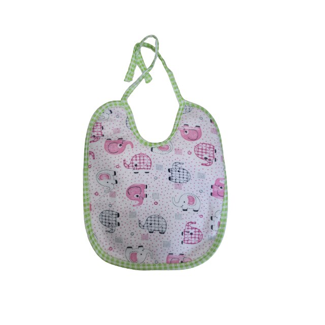 Bavetica impermeabila, verde, imprimeu animale, bumbac