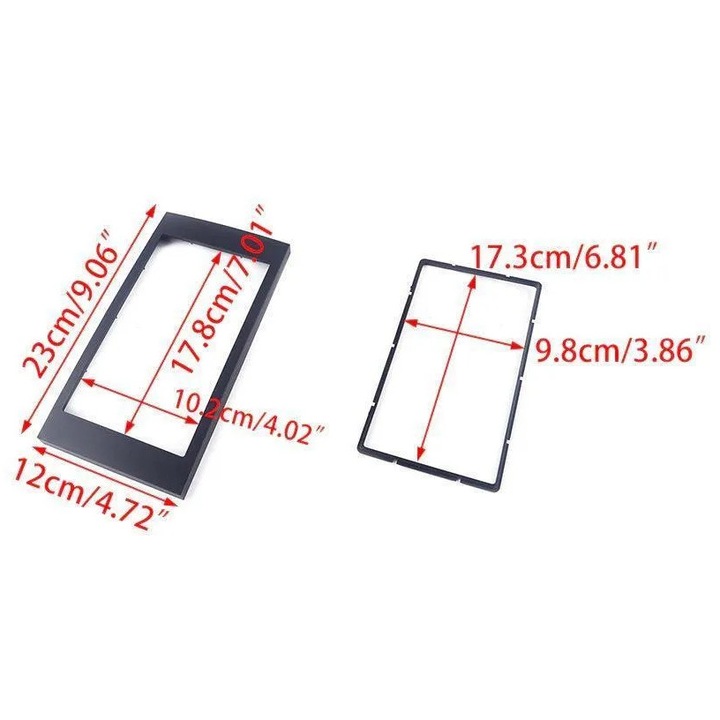 2 din autórádió adapter beszerelő keret számára dvd, android, mp3 lejátszó, rádió kazettás lejátszó kompatibilis, Ford Focus Fiesta S-max Transit Kuga, Fekete