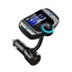 Bluetooth autós FM modulátor, BT70, kihangosító, autós készlet, kihangosító készlet, FM adó MP3 zenelejátszó, 2 x USB töltő kapcsolóval, Micro SD támogatás, fekete narancssárgával