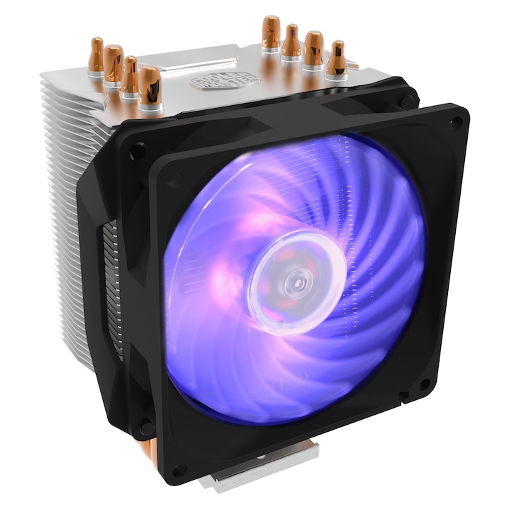 Cooler Master PC ventilátor - Hyper H410R RGB - RR-H410-20PC-R1, Ventilátor mérete 92 mm, RGB Világítás, PWM szabályozás, Maximum fordulatszám 2000 RPM, Maximum zajszint 29 dBA