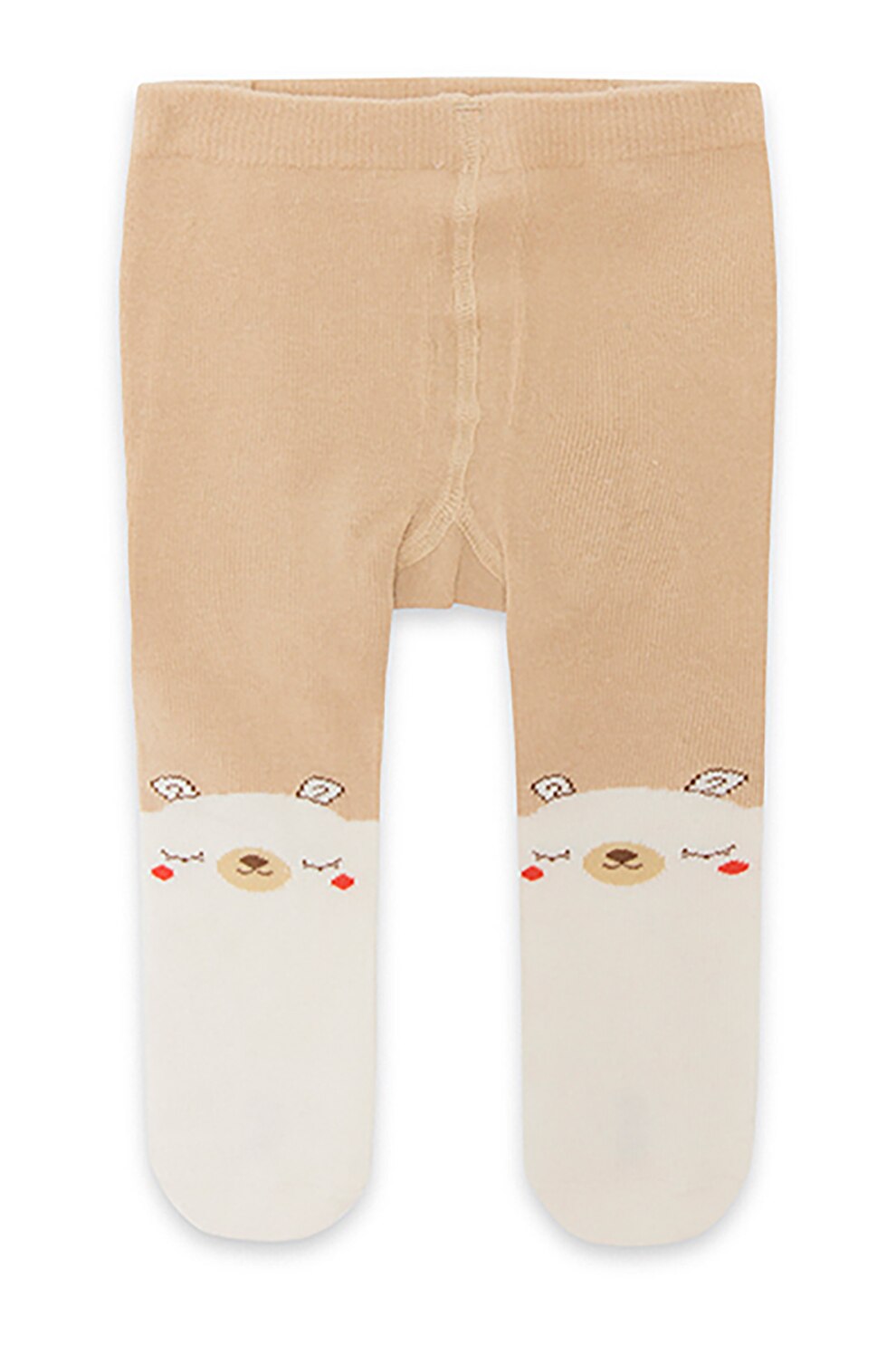 Tuc Tuc, Dres cu model grafic, Maro camel/Alb prafuit