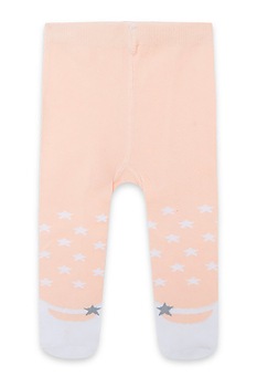 Tuc Tuc, Dres cu imprimeu cu stele, Roz piersica/Alb prafuit Tuc Tuc, Dres cu imprimeu cu stele, Roz piersica/Alb prafuit