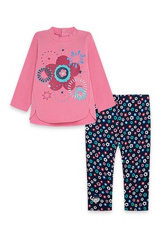 Tuc Tuc, Set de bluza cu model floral si colanti, Multicolora Tuc Tuc, Set de bluza cu model floral si colanti, Multicolora
