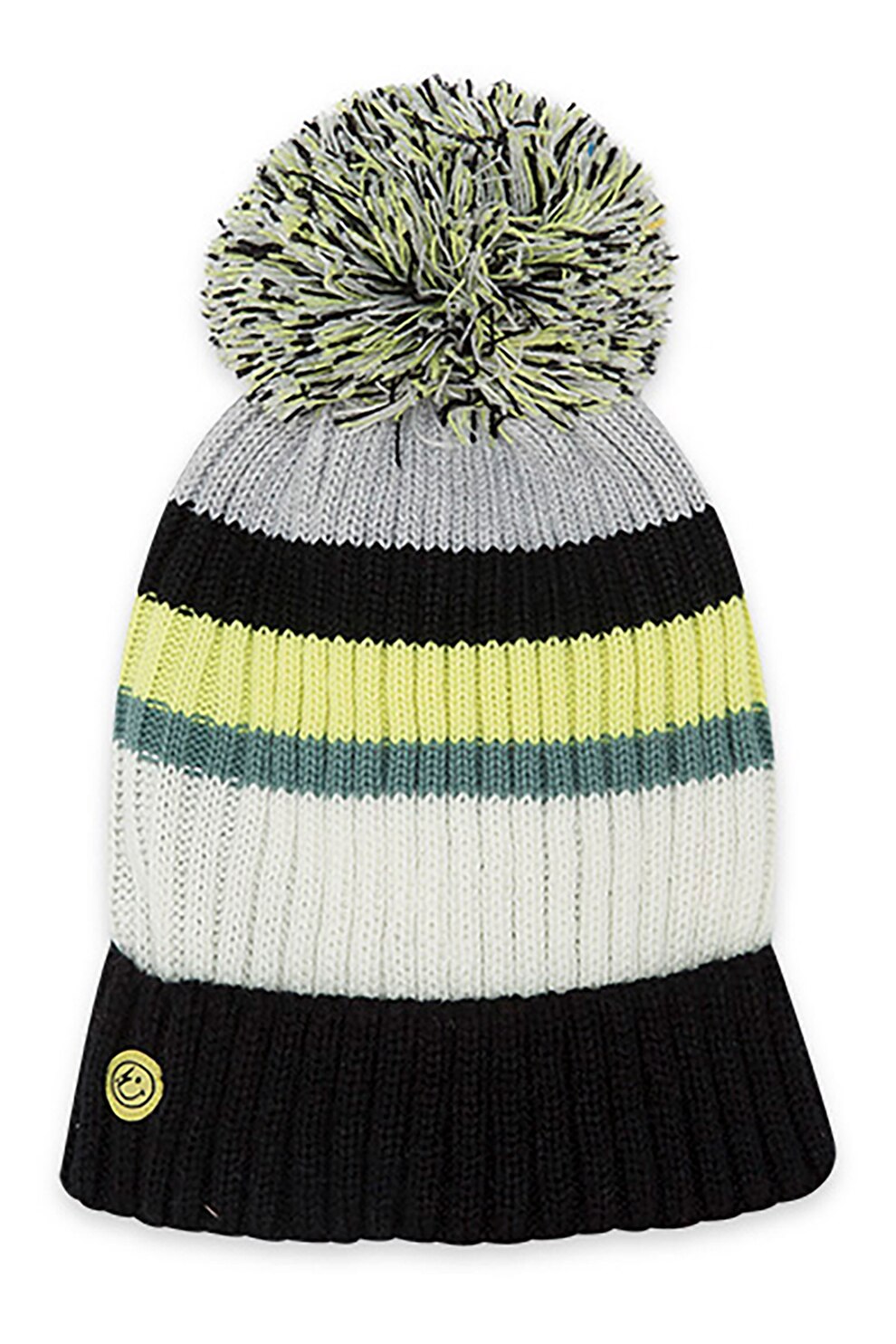 Tuc Tuc,Caciula cu ciucure si model colorblock, Multicolora