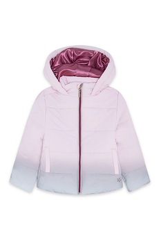 Tuc Tuc, Geaca cu gluga si model in degrade, roz pal, gri cenusa Tuc Tuc, Geaca cu gluga si model in degrade, roz pal, gri cenusa