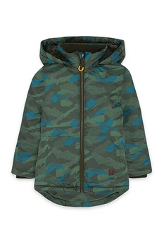 Tuc Tuc, Geaca cu vatelina si imprimeu camuflaj, verde feriga, verde sparanghel, albastru Tuc Tuc, Geaca cu vatelina si imprimeu camuflaj, verde feriga, verde sparanghel, albastru