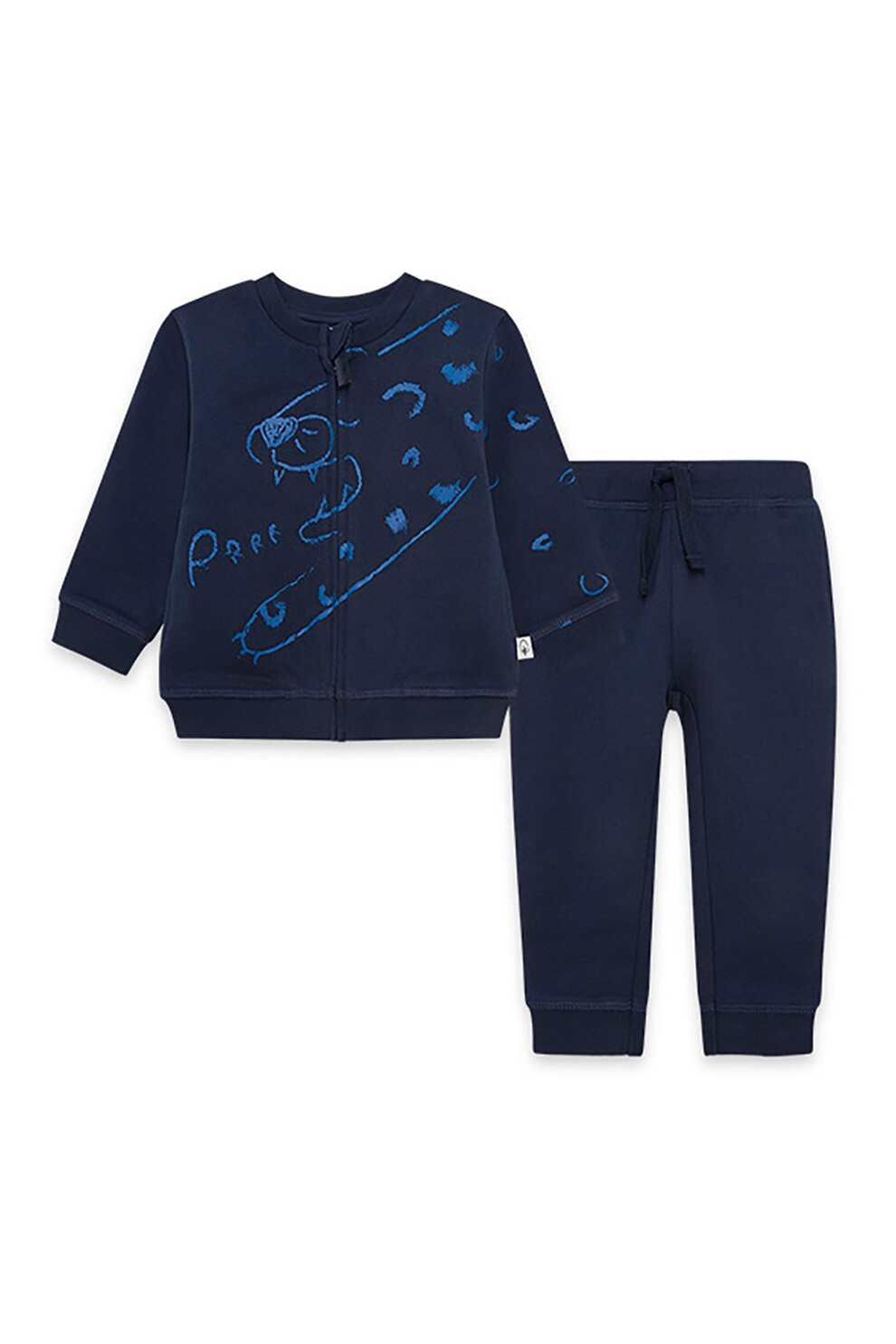 Tuc Tuc, Set de bluza de bumbac si pantaloni -2 piese, Bleumarin