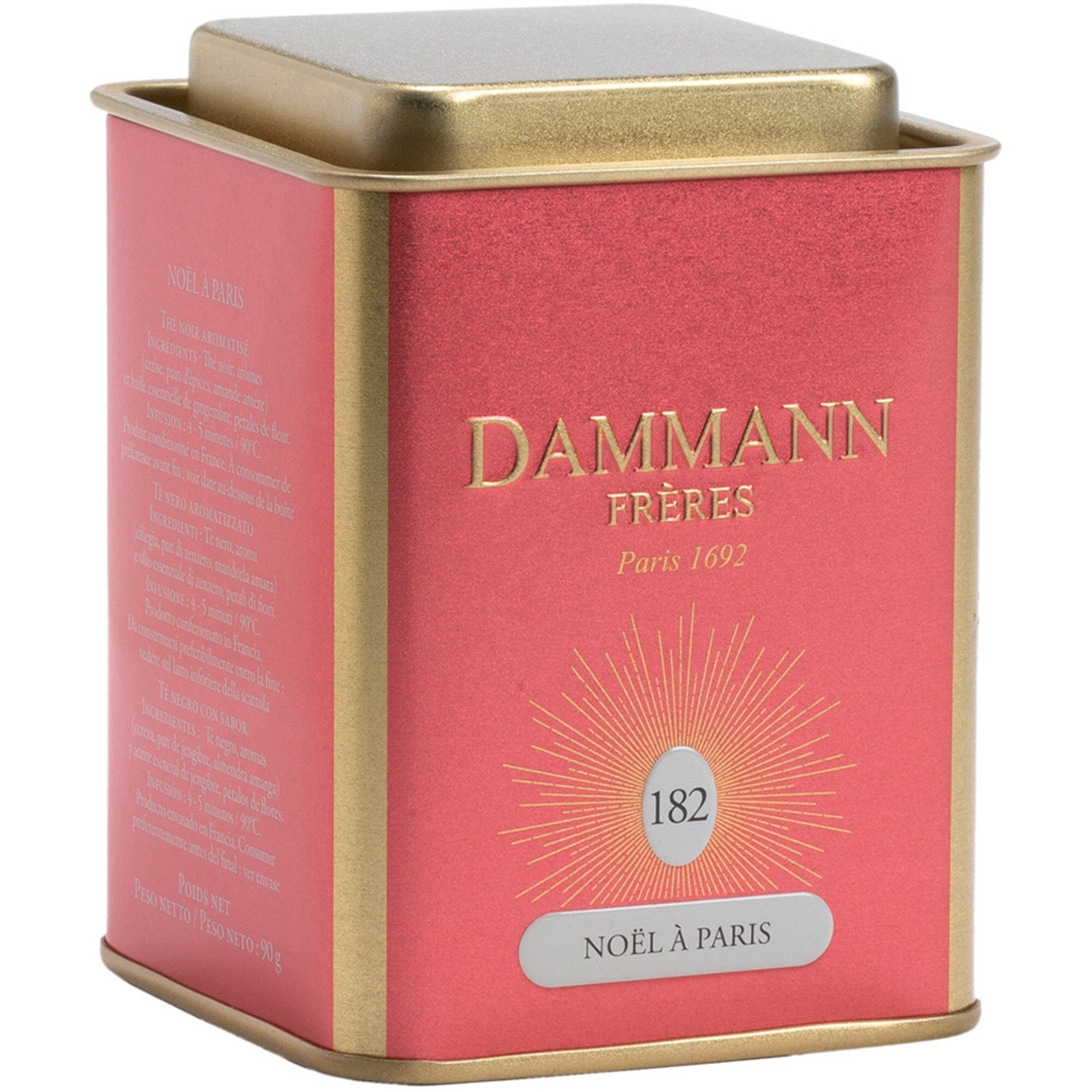 Подаръчна кутия: Черен чай Dammann, Noel A Paris, 90 гр - eMAG.bg