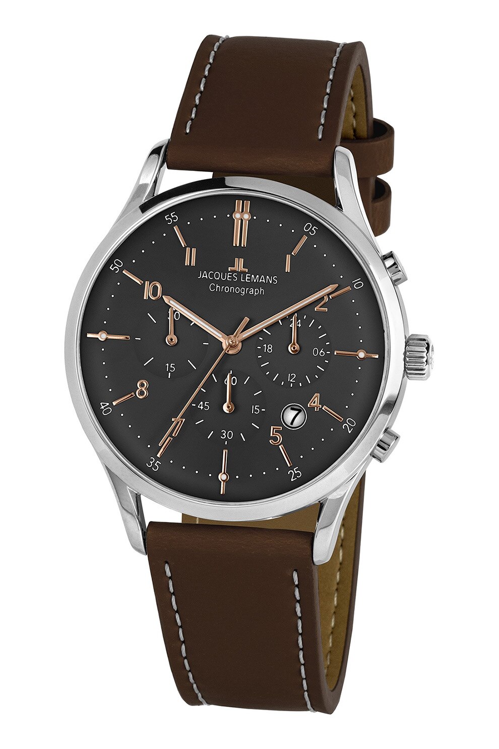 Jacques Lemans, Ceas cronograf rotund, Maro inchis