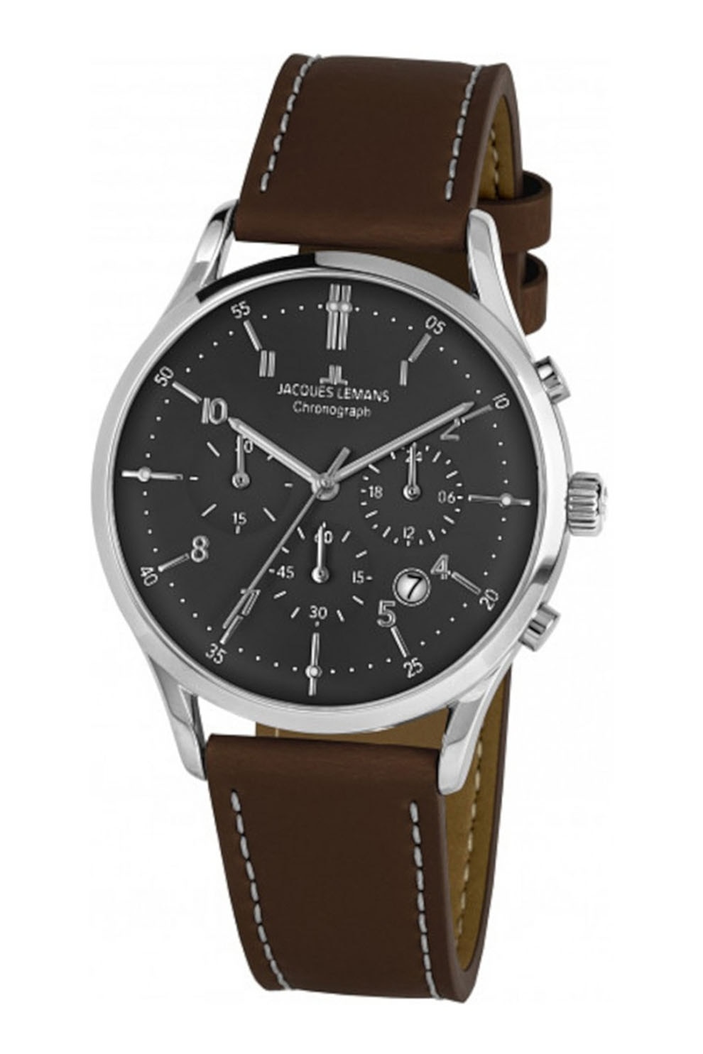 Jacques Lemans, Ceas cronograf rotund, Maro inchis